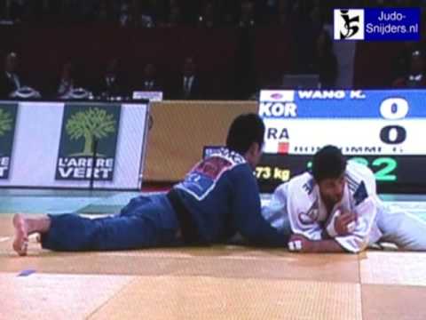 Judo 2009 Paris: Wang (KOR) -  Bonhomme (FRA) [-73kg].
