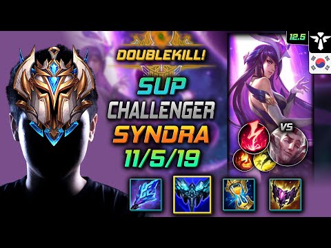 Challenger Syndra Support vs Rakan - 챌린저 서폿 신드라 만년서리 감전 - LOL KR 12.5