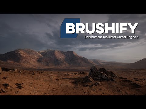 Brushify - Desert Mountains Pack Showcase 2024 (Updated for Unreal Engine 5, Nanite, Lumen, RVT)