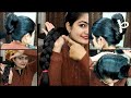 170 ML Oil Challenge On Deep Oily Hair Single Braid Vs Bun Heavy Oiling Massage