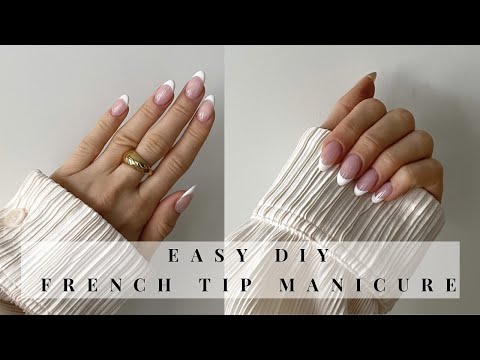 EASY FRENCH MANICURE AT HOME | French Tip Hack Using a Nail Stamper