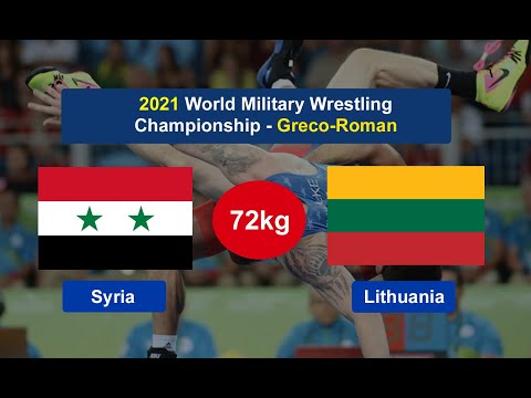LTU vs SYRIA - World Military Greco-Roman Wrestling 2021 - 72 kg - (S. Kristupas vs Z. Alhayak)