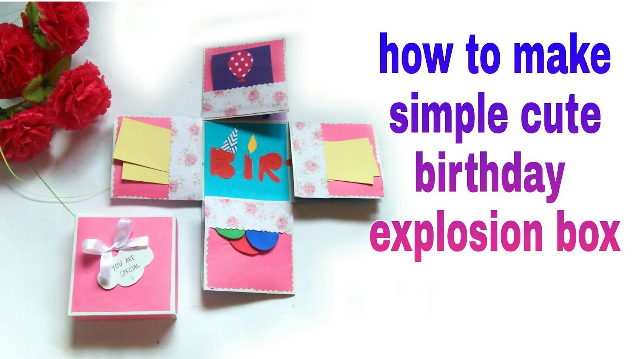 How to make simple mini explosion box | #explosionbox