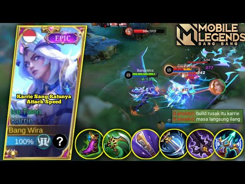 SUNGGUH BENAR-BENAR SADIS KALAU KARRIE SUDAH MENGELUARKAN ITEM RUSAK NYA ! TOP GLOBAL KARRIE - MLBB