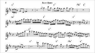 Charlie Parker Billie's Bounce Solo Transcription