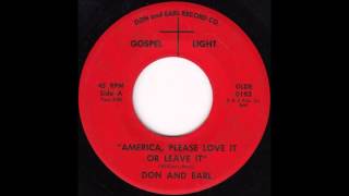 Don and Earl - American, Please Love It or Leave It