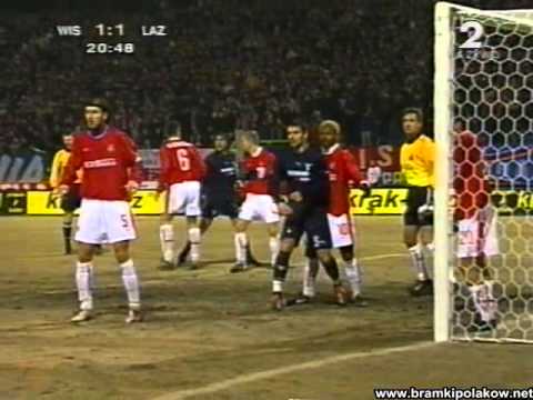 Puchar UEFA 2003 Wisła Kraków - Lazio Rzym 1-1 Couto