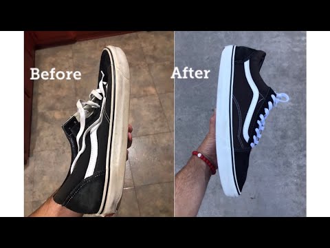 how to clean the bottom of vans