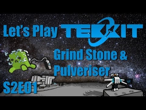Let's Play Tekkit Main S02E01 - Grindstone & Pulverizer