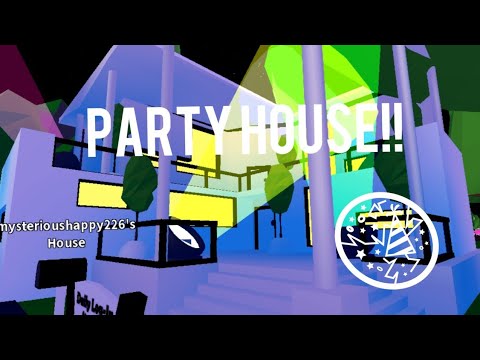 Amazing Party House Tour Adopt Me Tsunami Crasher Video - amazing party house tour adopt me