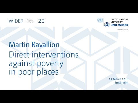 Webcast - WIDER Annual Lecture 20 by Martin Ravallion