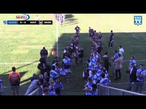 2018 NHRU Round 10 Premier 1 - Wanderers v Maitland