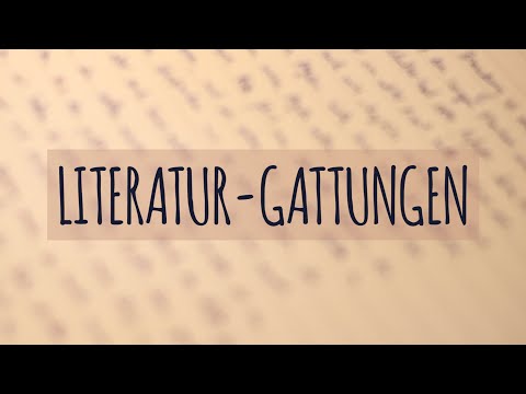Literatur-Gattungen einfach erklärt | Lyrik | Epik | Dramatik