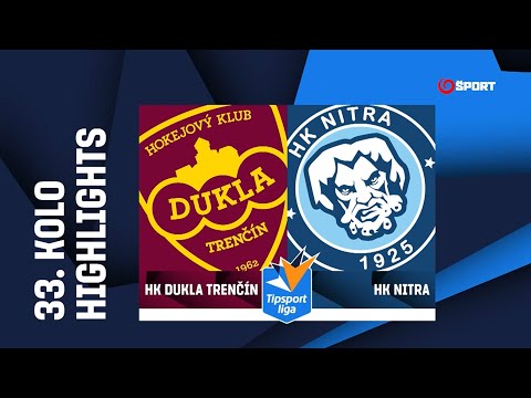 33. kolo: HK Dukla Trenčín - HK Nitra 3:2 pp (1:0, 1:1, 0:1 - 1:0)