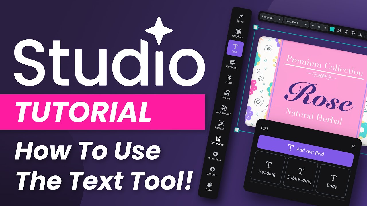 Studio Tutorial: How to Use The Text Tool | Overview of Text Feature