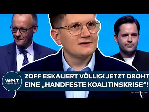 DEUTSCHLAND: Zoff mit Kanzler Merz eskaliert völlig! Jetzt droht eine "handfeste Koalitionskrise"!