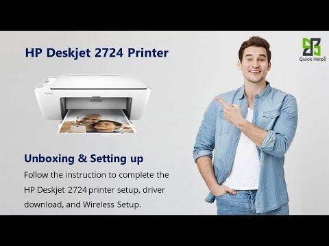 HP Deskjet 2724 printer setup | Unbox HP Deskjet 2724 printer | Wi-Fi setup