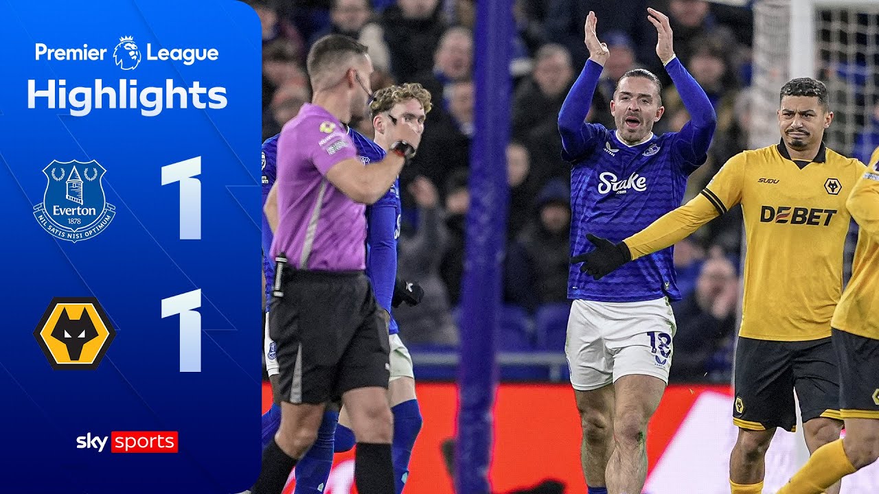 Red card CHAOS in thrilling draw! | Everton 1-1 Wolves | Premier League highlights