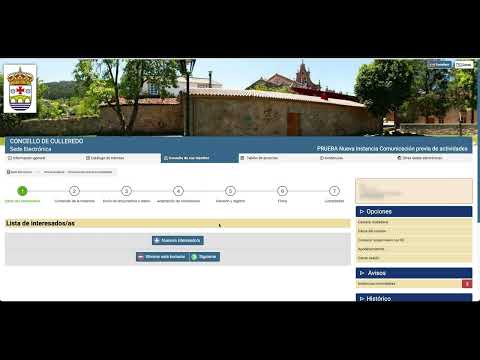 How to complete a procedure on the new electronic portal of the Culleredo Town Hall (Spanish vers...