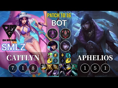 OMG Smlz Caitlyn vs Aphelios Bot - KR Patch 10.16