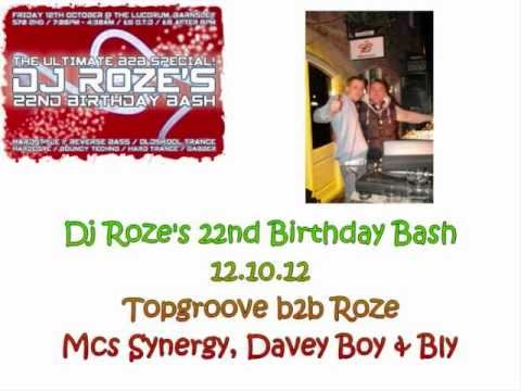 Topgroove b2b Roze - Mcs Synergy, Davey Boy & Bly / Dj Roze's 22nd Birthday Bash 12.10.12