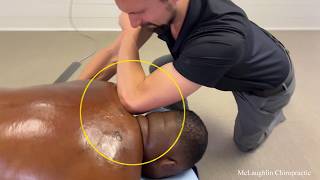 What Happened To His NECK 😳 It's SOO TIGHT?!?!? *CRACKING* A Strong Man's Neck To FIX His SPINE