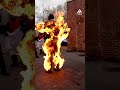 Stuntman Gets Lit on Fire and Walks Through Movie Set | People Are Awesome