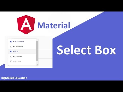 Angular Material Select Angular Material Tutorial 7