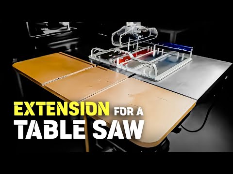 Table extension for table saw / DIY