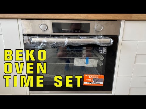 How to set the time on a Beko AeroPerfect Oven