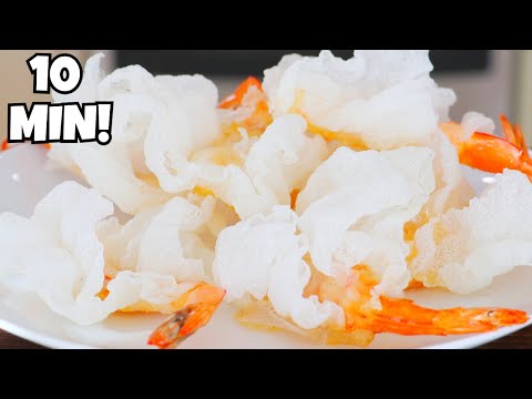 10-Min Crispy Shrimp Chips–Rice Paper Recipe Will Blow Your Mind!