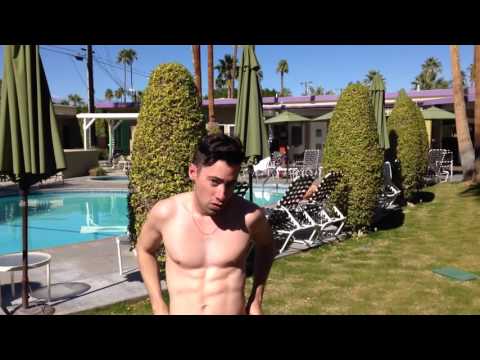 Taking my clothes off at Gay clothing-optional resort Inndulge in Palm Springs