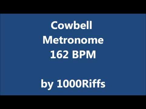 Cowbell Metronome 162 BPM - Beats Per Minute