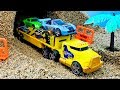 Carritos Autos Y Camiones Para Niños Construcción De Puentes Con Arena Kinetica