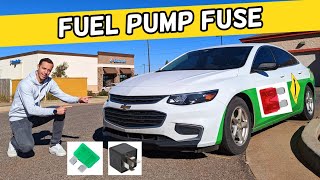 CHEVROLET MALIBU FUEL PUMP FUSE LOCATION 2016 2017 2018 2019 2020 2021 2022 2023