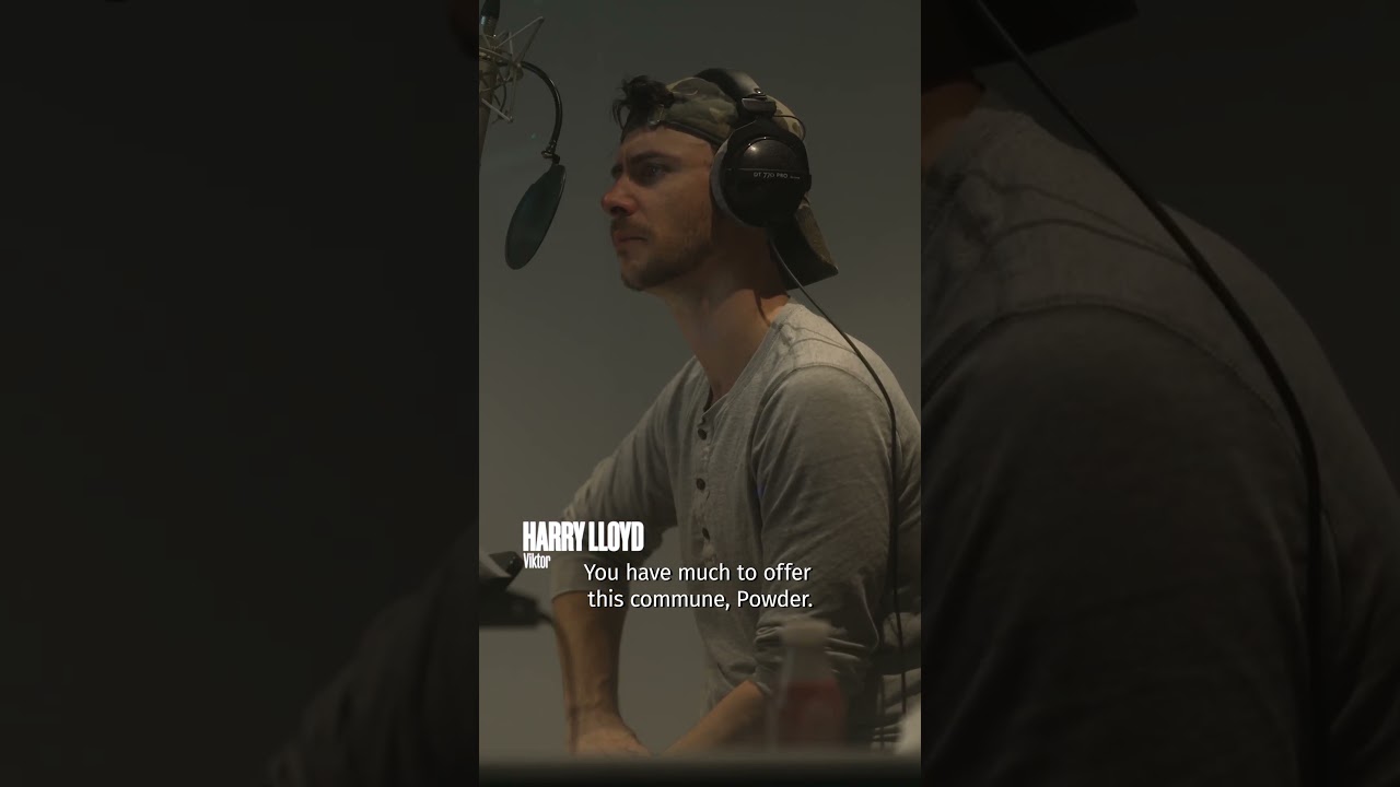 In the booth with Harry Lloyd as Viktor. #arcane #viktor