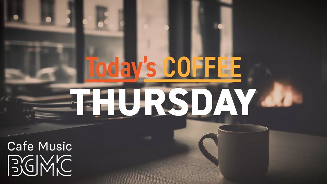 Today's COFFEE THURSDAY: 4K Window Cafe Music ☕ Smooth Jazz for Work & Study