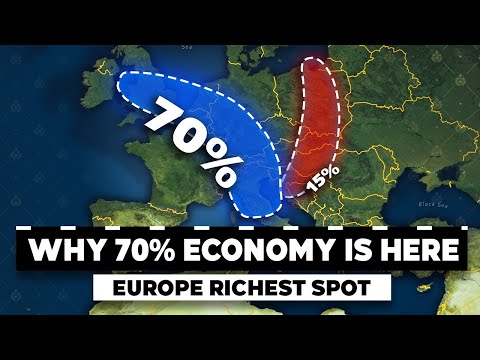 Why THIS AREA covers 65% of Europe's wealth - Blue Banana