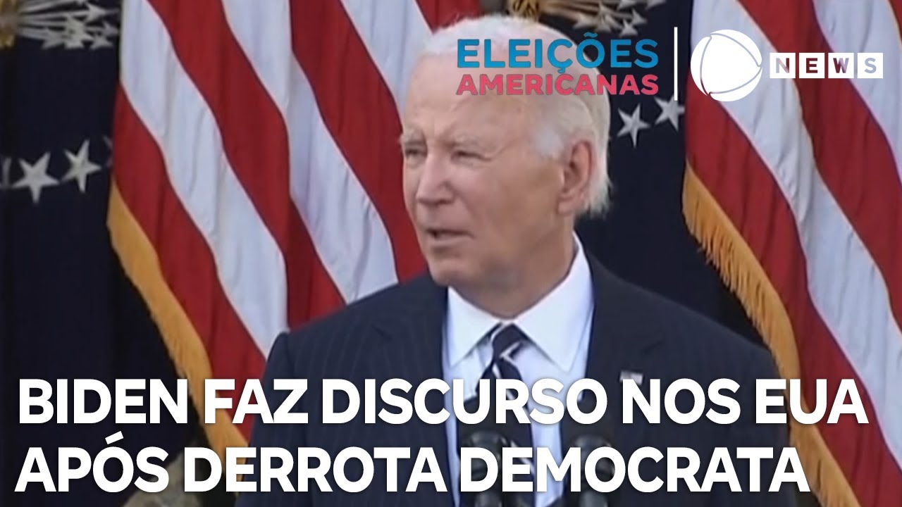 Presidente Joe Biden discursa nos Estados Unidos após derrota democrata