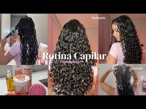 HAIR ROUTINE *curls* washing, finishing, tips, Widi Care products🎀