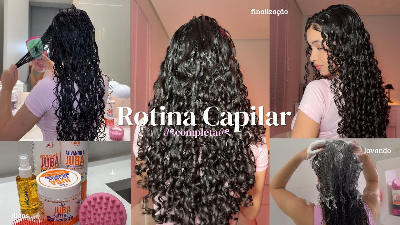 HAIR ROUTINE *curls* washing, finishing, tips, Widi Care products🎀