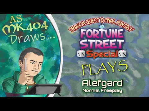 Dragon Quest & Final Fantasy in Fortune Street Special Plays as MK404 Draws | Alefgard