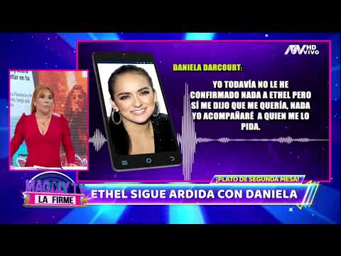 Daniela Darcourt: "No le he confirmado nada a Ethel, pero si me dijo (cantar en su boda)"