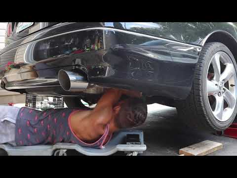 Lowering the GS300 and Custom exhaust!