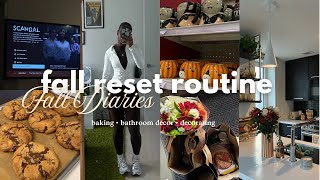 FALL RESET 🍂🎃 decorate w/me, deep cleaning my apartment, closet clean out, organizing my life