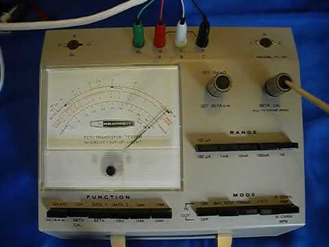 Heathkit IT-121 Transistor Test Demo  #4085