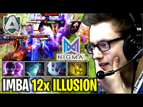 MIRACLE 200 IQ 12x ILLUSIONS..!! NIGMA vs ALLIANCE OMEGE Leauge | Dota 2