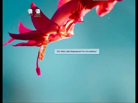 Attaching sticky notes to websites, documents, apps, folders