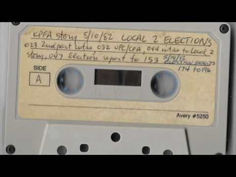 A found cassette of Kpfa and Gail Sullivan reporting about union elections