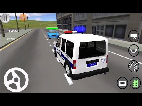 Real Police Car Driving | Ford Connect arabası Simulatörü  ışıklı polis arabası  पुलिस की कार का खेल
